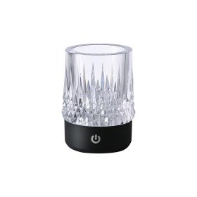M9082  Lax Rechargeable Battery Operated Table Lamp, 1W LED, 3000K, 3-Step Dimmable, IP44, Matt Black